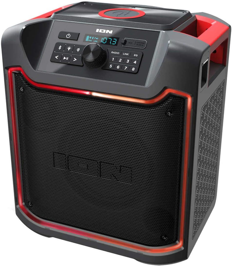 ION Pathfinder 4 Bluetooth Portable Speaker with Wireless Qi Charging