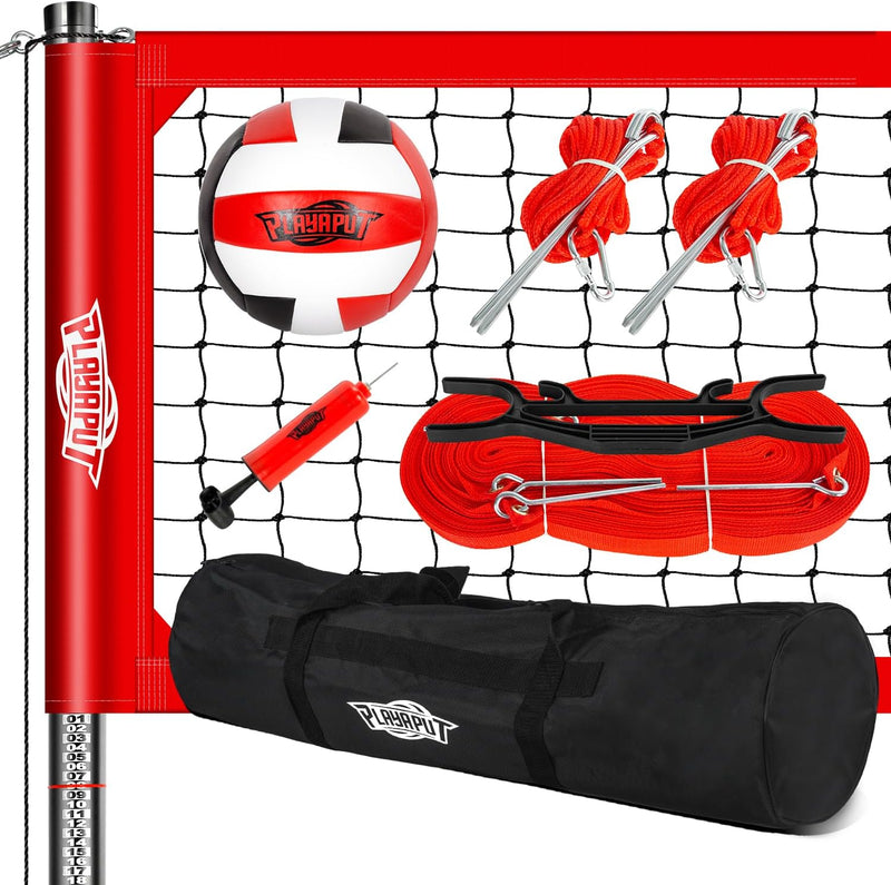 Outdoor Professional Volleyball Net System for Backyard and Beach