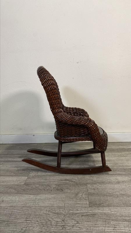 Petite Artisan Rattan Wicker Accent Chair