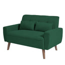 Soscana Modern Green Upholstered Loveseat