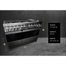 JennAir NOIR™ 48" Dual-Fuel Professional Range with Chrome-Infused Griddle