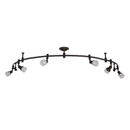 allen + roth Sloan 99.48-in 6 -Light Bronze dimmable Integrated Traditional Flexible Track Lighting Kit