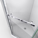 DreamLine Prism Brushed Nickel 34-1/8-in W x 72-in H Frameless Neo Angle Pivot Shower door