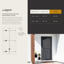Larson Midview Storm Door, White, 36” x 80-81”, Reversible Universal Installation,