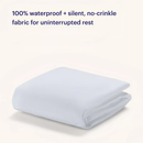Purple Waterproof Mattress Protector White, Queen