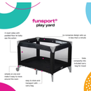 Cosco Kids™ Baby Playpen Funsport Portable Baby Play Yard, Noir Dot