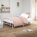 Furniture of America Cristelle Metal White Full-size Platform Bed