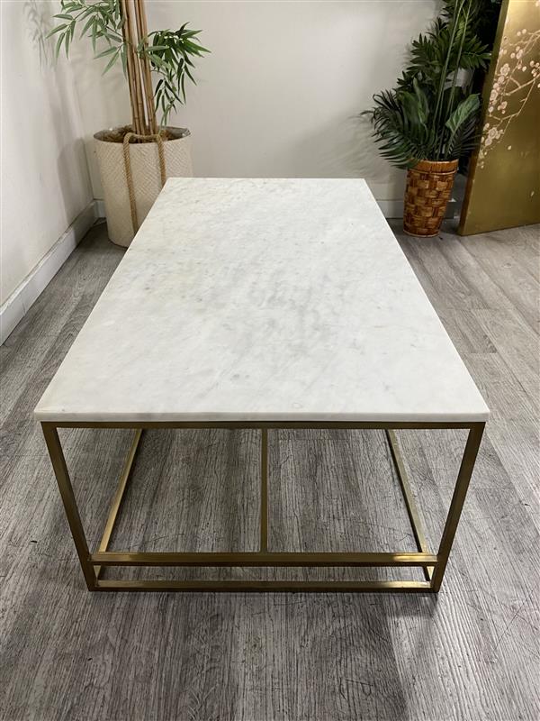 "Athenian Luxe" Marble-Top Coffee Table