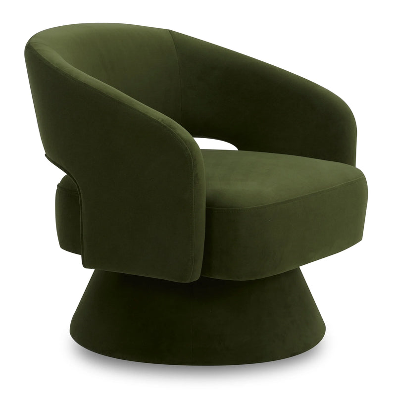 CHITA Swivel Fabric Accent Chair
