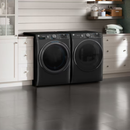 GE 7.8-cu ft Stackable Vented Electric Dryer with Steam Cycle ( Carbon Graphite )