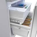 Bosch 100 Series Freestanding Bottom Freezer Refrigerator Brushed steel