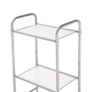 Mainstays Steel 5-Shelf Bathroom Storage Tower with Satin Nickel Finish