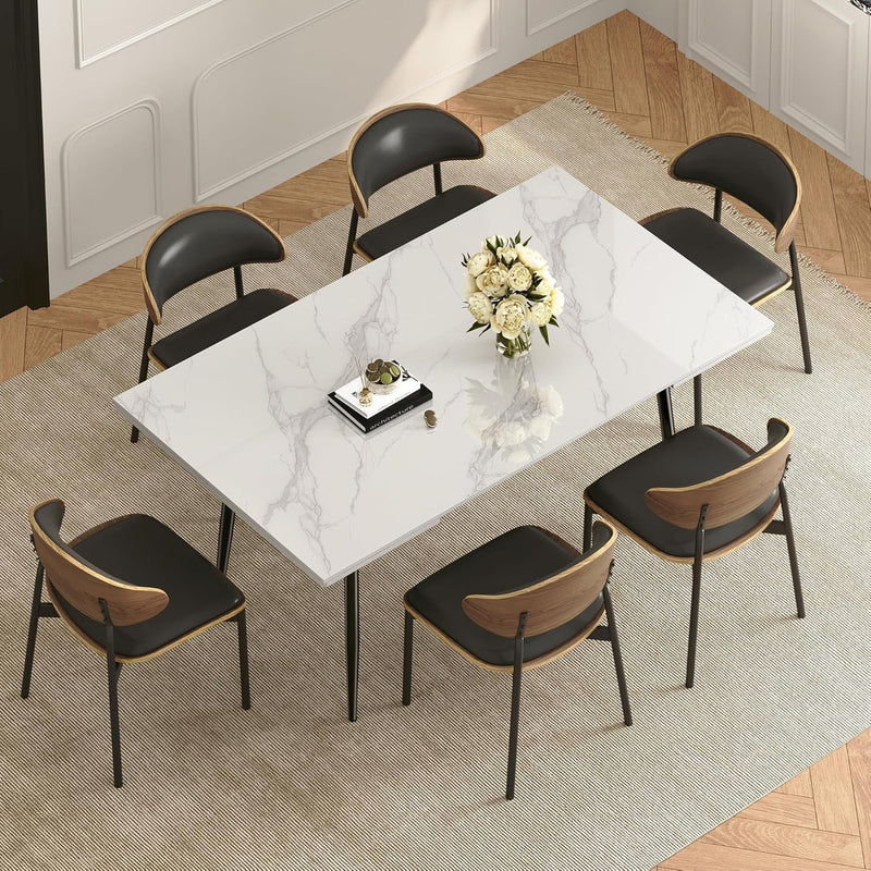 Modern Extendable Dining Marble Stone Table