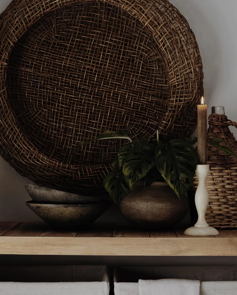 Palecek Andorra Bowl Natural Rattan