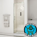 DreamLine Unidoor Chrome 23-in W x 72-in H Frameless Hinged Shower Door