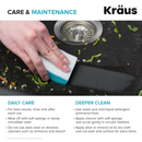 Kraus Quarza Undermount 31.5-in x 17-in Granite Single bowl Kitchen Sink