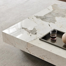 Customer Reviews for JASIWAY White 39.37 in. Square Rock Plate Stone Top Coffee Table