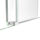 DreamLine Enigma Air Brushed Stainless Steel 56-in to 60-in W x 76.0-in H Frameless Clear Glass Sliding Shower door