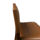 Linon Caramel 24.0-in H Counter height Upholstered Wood Bar Stool