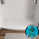 American Standard Elevate 30-in W x 60-in L Left Arctic Rectangle Single Shower Pan Base with 3-in H Threshold