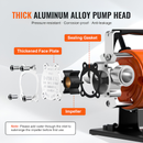 VEVOR 1/10-HP 120 -Volt 6-GPM Aluminum Electric Utility Pump