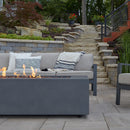 Aegean 70" Rectangle Propane or Natural Gas Fire Pit Table