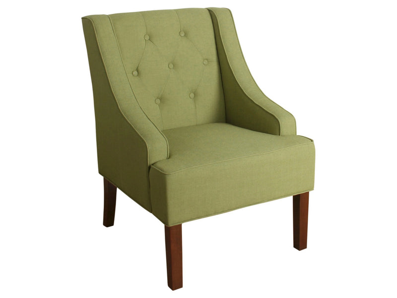 Benzara Accent Chair with Block Leg