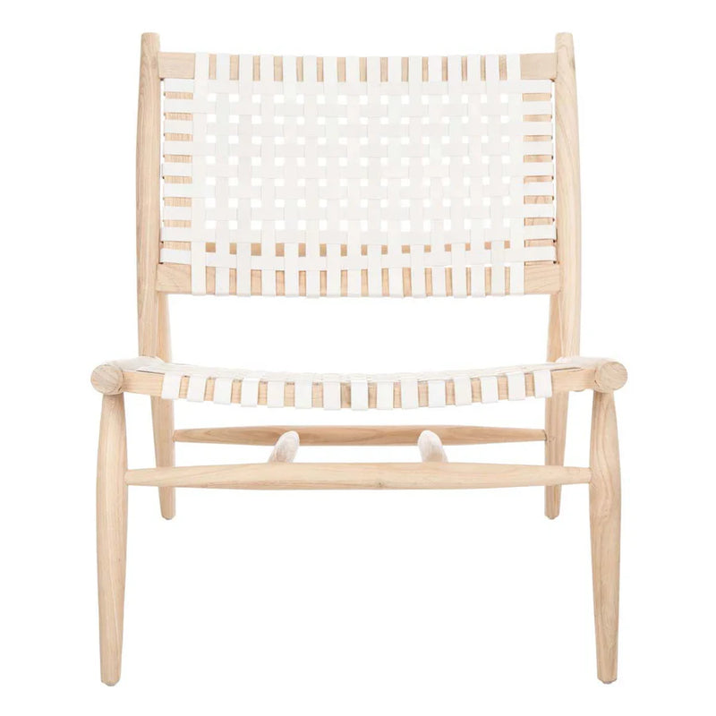 Safavieh Soleil Leather Woven Accent Chair
