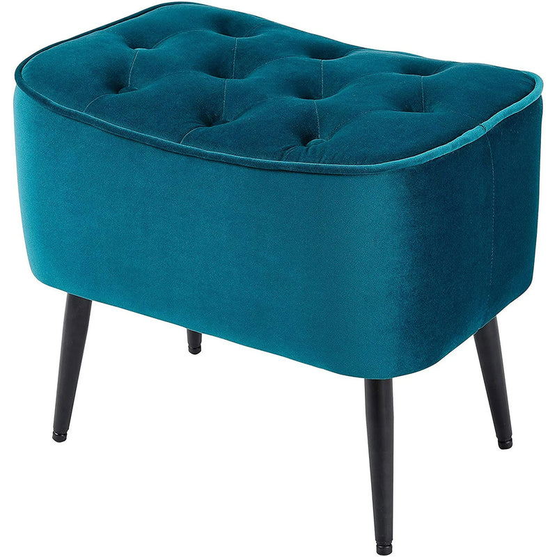 BirdRock Home Velvet Tufted Curve Ottoman