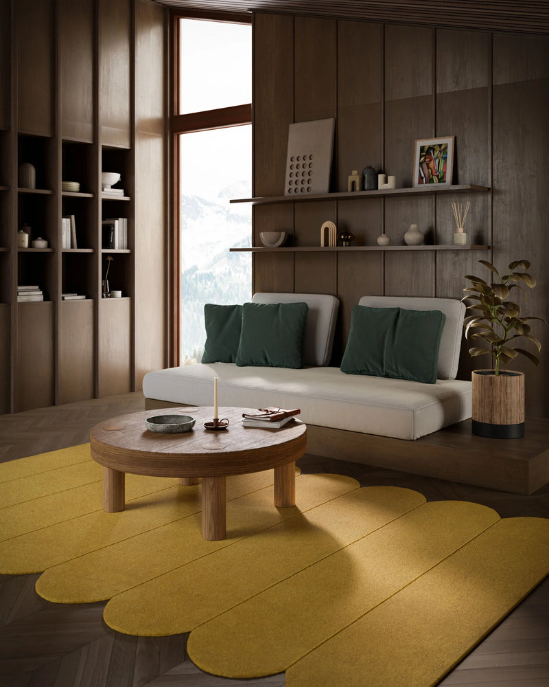 Momeni Rug Claud Collection Tumeric 5’ X 8’