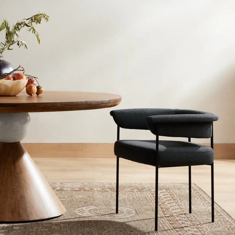 Four Hands Carrie Dining Chair - Boucle Slate