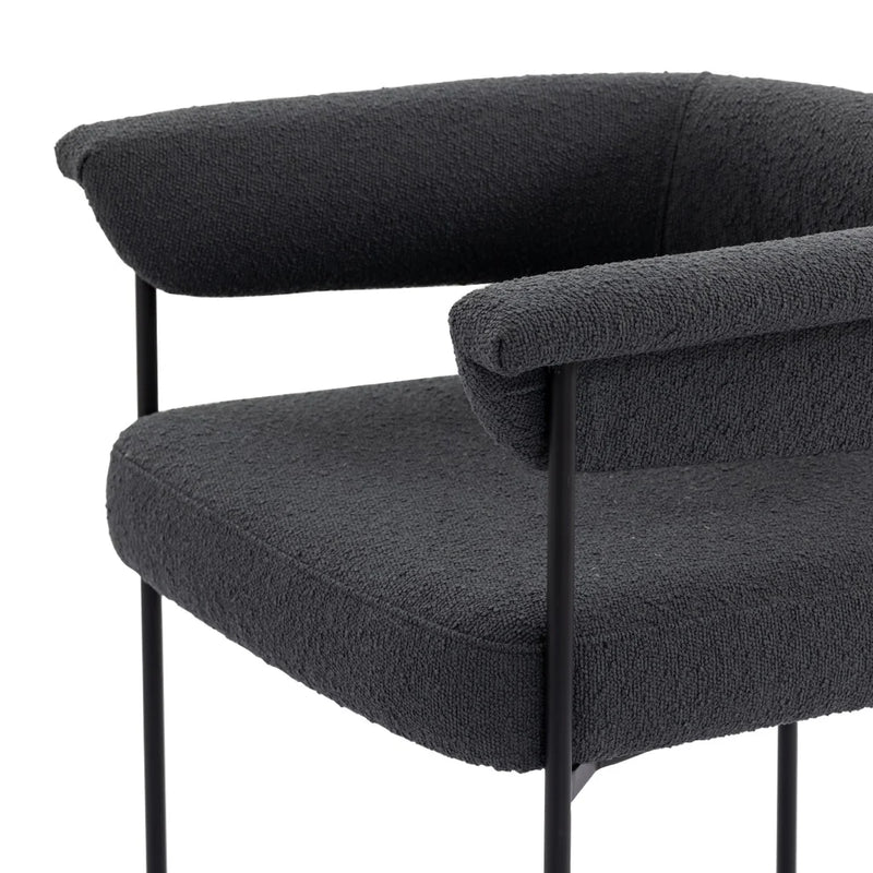Four Hands Carrie Dining Chair - Boucle Slate