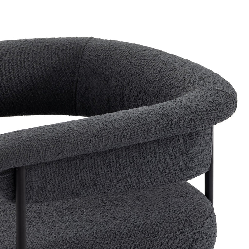 Four Hands Carrie Dining Chair - Boucle Slate