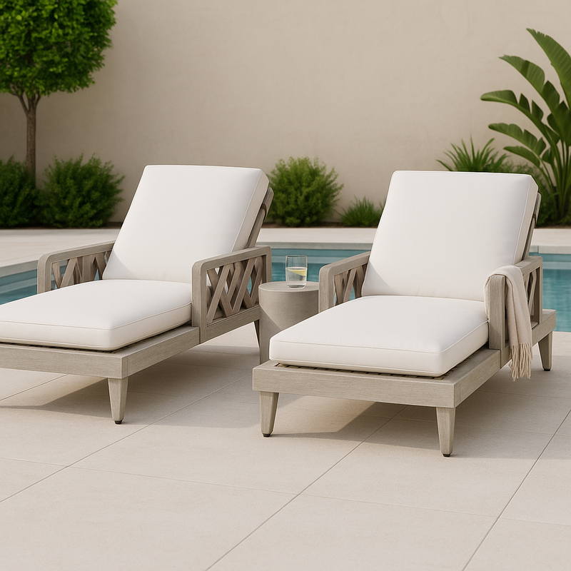 Palecek Boca Outdoor Chaise Lounge