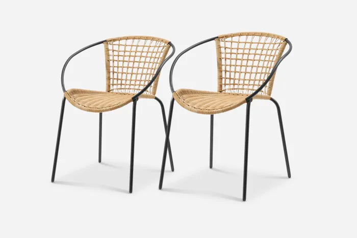 Castlery Como Stackable Outdoor Dining Chair Set of 2