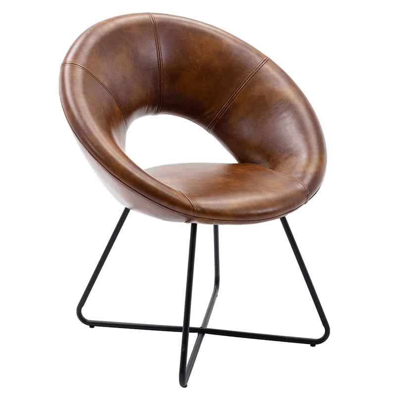 Coomer Faux Leather Accent Chair by Corrigan Studio