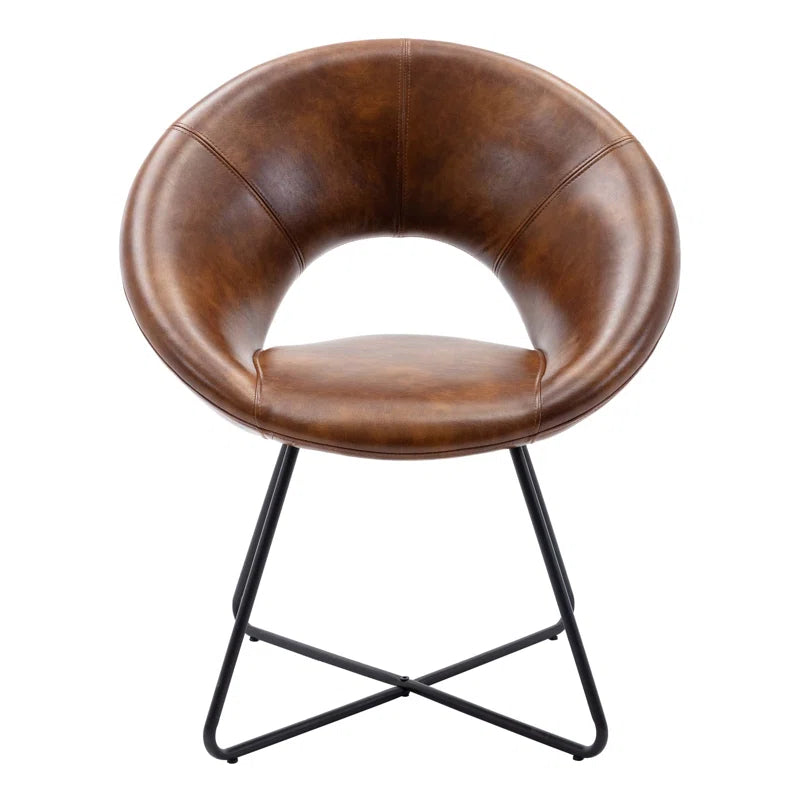 Coomer Faux Leather Accent Chair by Corrigan Studio
