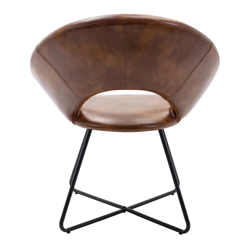 Coomer Faux Leather Accent Chair by Corrigan Studio
