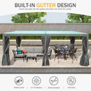 Domi 20'x12' Patio Aluminum Louvered Pergola