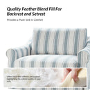 Estevan Farmhouse Slipcovered Chair by Lark Manor