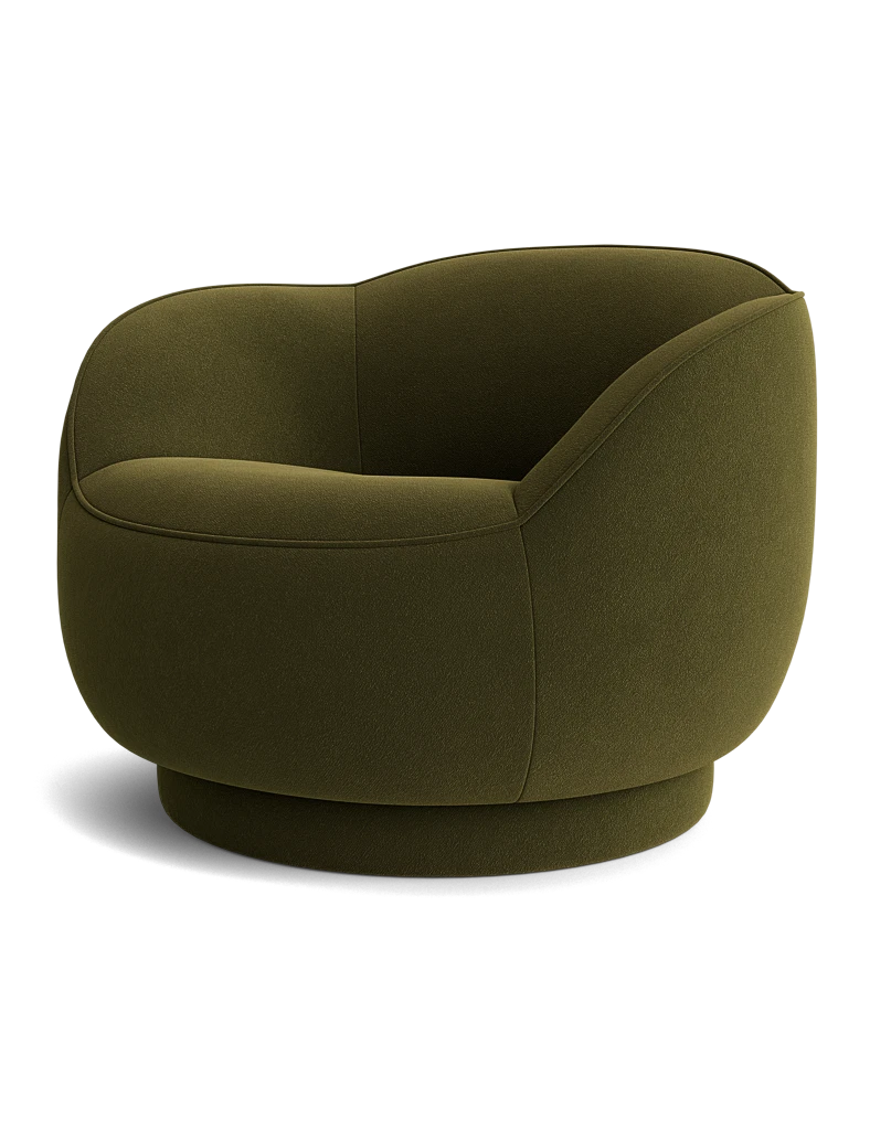 Lulu and Georgia Fern Swivel Chair by Sarah Sherman Samuel