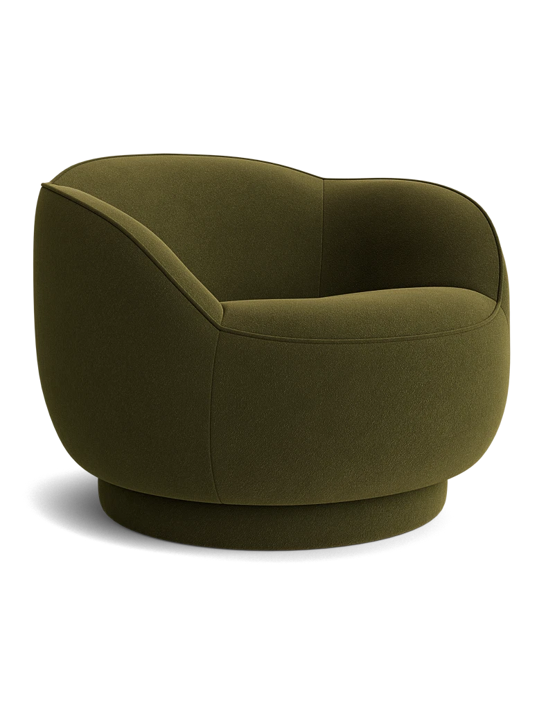 Lulu and Georgia Fern Swivel Chair by Sarah Sherman Samuel