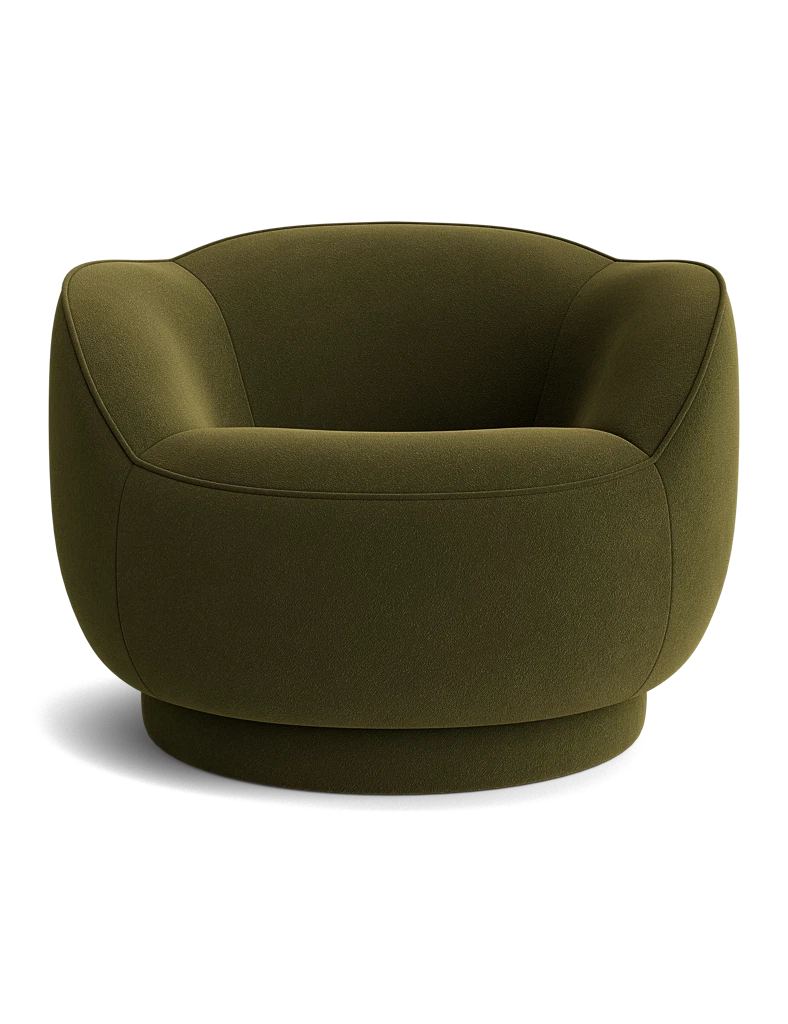 Lulu and Georgia Fern Swivel Chair by Sarah Sherman Samuel