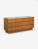 Lulu and Georgia Sarah Sherman Samuel Lee Bath Double Sink Vanity 72"