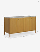 Lulu and Georgia Philana Bath Vanity Double Sink 60"