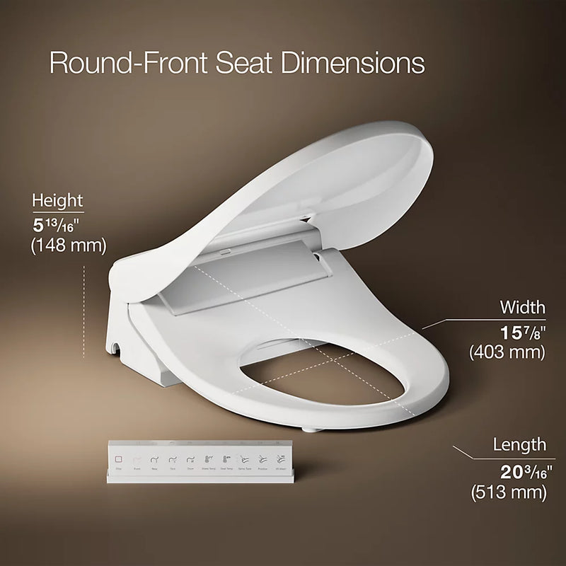 Kohler PureWash E875 Bidet Toilet Seat with Remote Control
