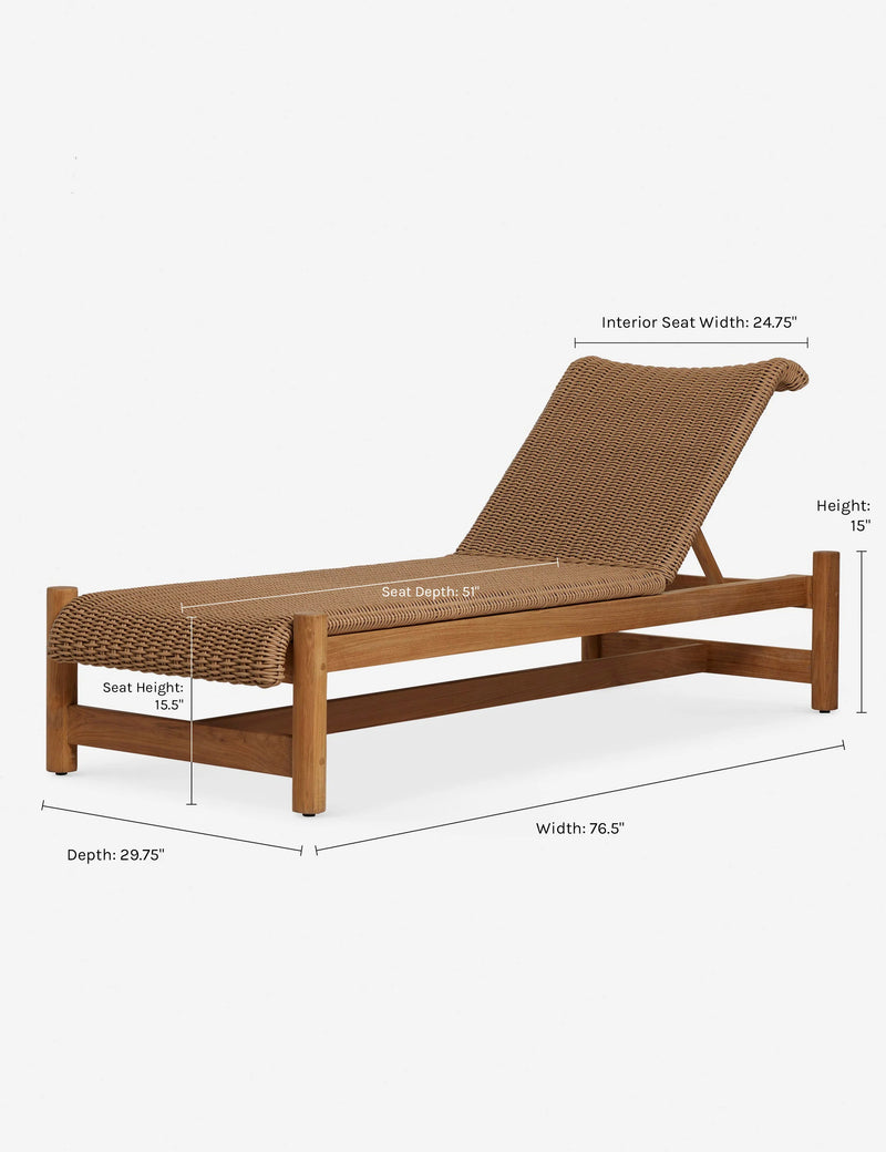 Lulu and Georgia Gally Indoor/Outdoor Chaise