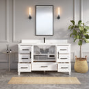 Art Bathe Houston 60" Bathroom Vanity in White Quartz Top