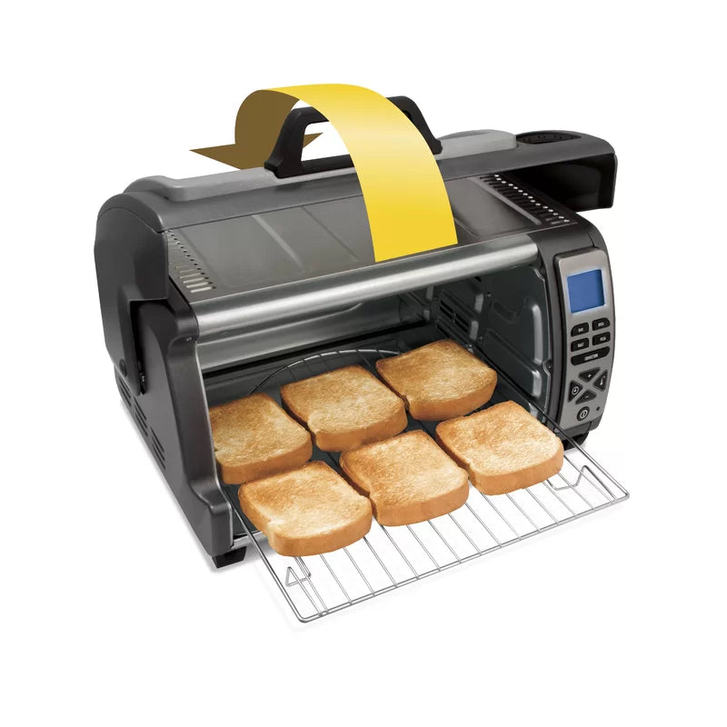 Hamilton Beach 1400-Watt 6-Slice Silver Toaster Oven