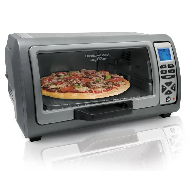 Hamilton Beach 1400-Watt 6-Slice Silver Toaster Oven